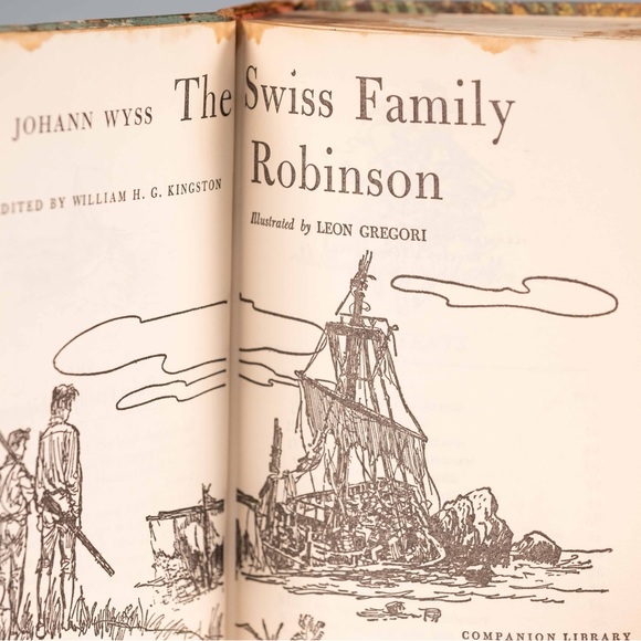 Robison Crusoe and The Swiss Family Robinson companion library 1963 - Picture 7 of 9